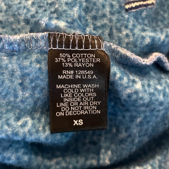 Aviator Nation Lightening Bolt Crewneck Sweatshirt Women’s SZ XS in Blue Grey - Picture 8 of 8